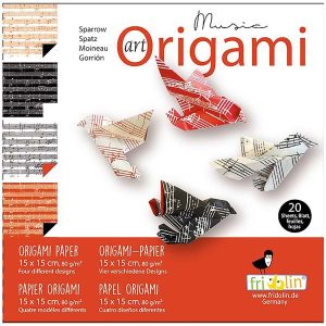 Art Origami – Sparv Musiknoter – Svårighetsgrad Normal