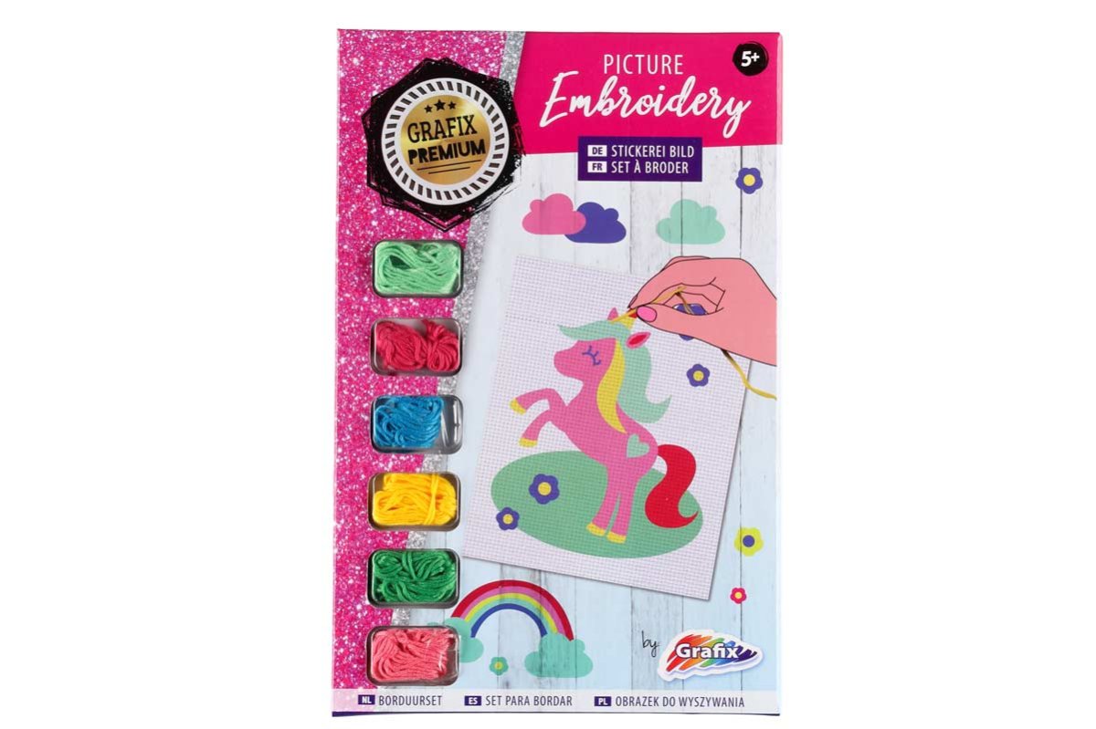 Pysselset – DIY Broderi Set – Enhörning